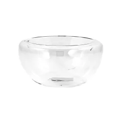 Portuguese Tableware 3 x 260ml Large Double-Walled Glass Bowl Clearance