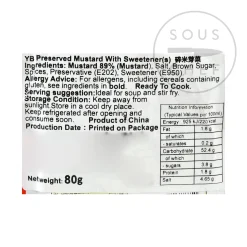 Sichuan Famous Brand 5 x Ya Cai - Sichuan Preserved Mustard Greens, 80g Outlet