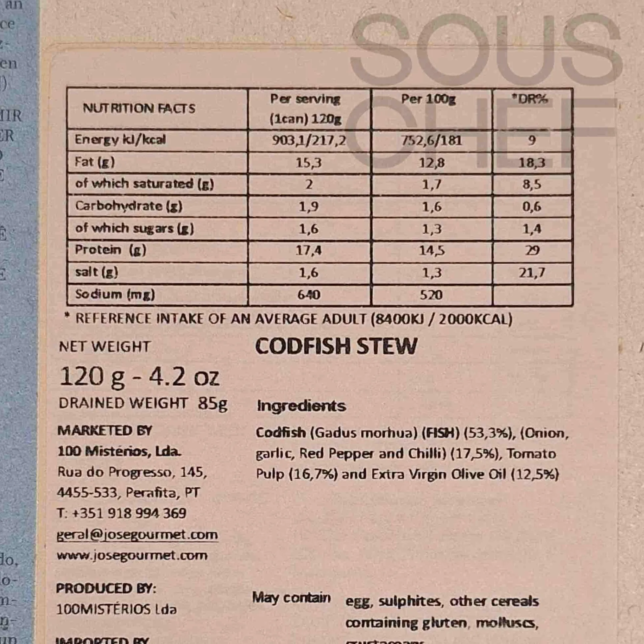 ABC+ Codfish Stew, 120g Hot