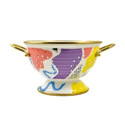 Kapka Enamel Abstract Enamel Colander, 22cm New