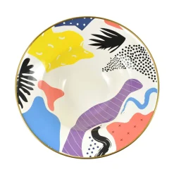 Kapka Enamel Abstract Enamel Display Dish, 30cm Discount