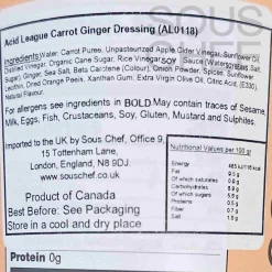 Acid League Carrot Ginger Dressing, 354ml Discount