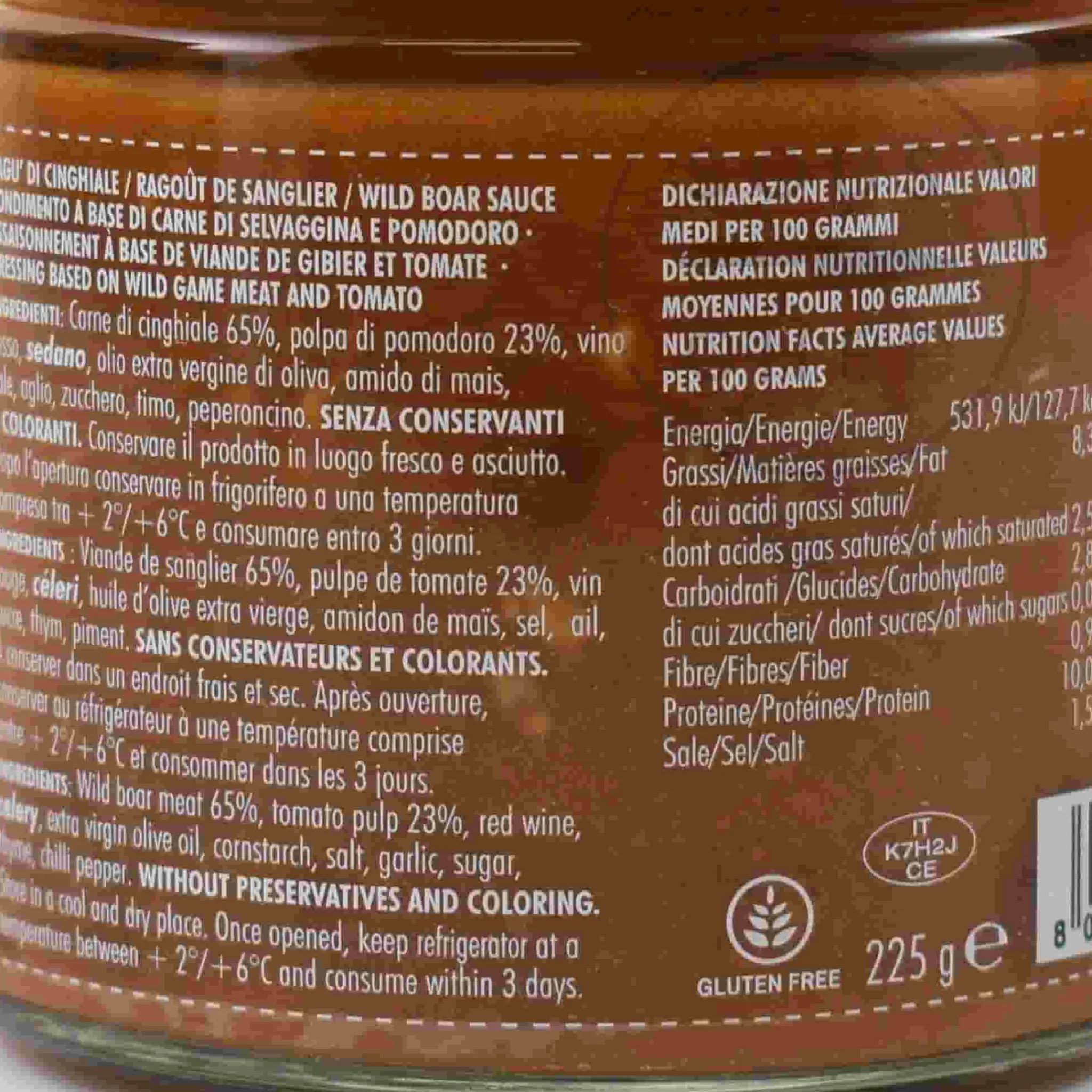 Alpenzu Wild Boar Ragu, 225g Clearance