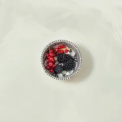 Tunisian Ceramics Alyasamin Patterned Sauce Dish, 10cm