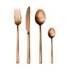 Herdmar Arco Brushed Copper 4 Piece Place Setting Cutlery Set New