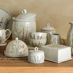 Bloomingville Bea Floral Butter Dish, 15cm