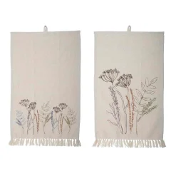 Bloomingville Bea Floral Cotton Tea Towel New
