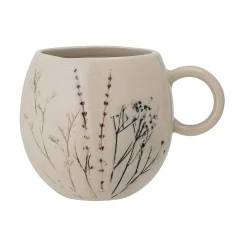 Bloomingville Bea Floral Mug, Nature, 9.5cm Clearance