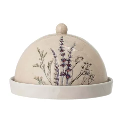 Bloomingville Bea Floral Round Butter Dish, 15cm Hot
