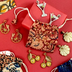 My Doris Beaded Martini Earrings Outlet