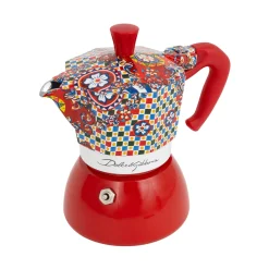 Bialetti x Dolce & Gabbana Red Moka Induction Coffee Maker, 4 Cup Outlet
