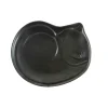 Kiji Stoneware & Ceramics Black Cat Japanese Side Plate, 17.5cm Discount