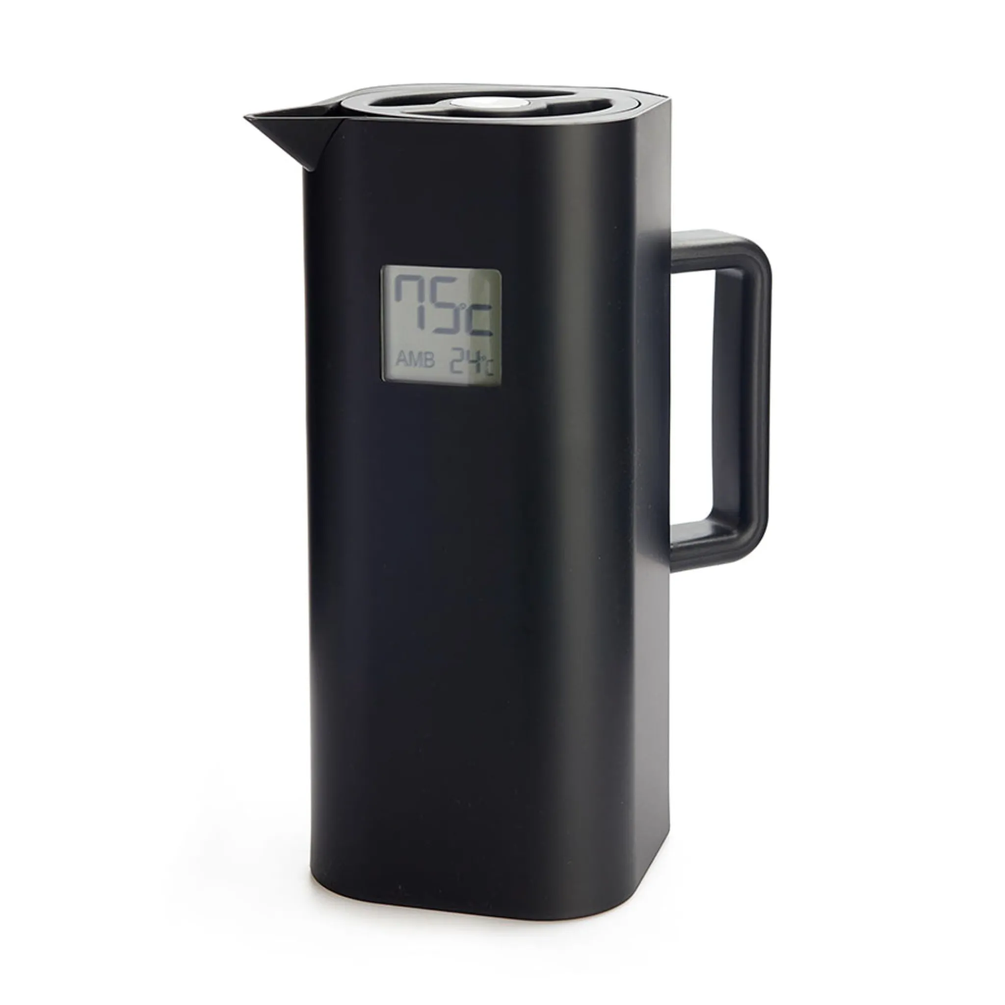 Balvi Black Thermos with Thermometer, 1 Litre Clearance