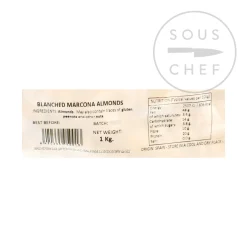 La Baturrica Blanched, Skinless Marcona Almonds, 1kg Clearance