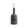Ceramica Nicola Blue Glaze Oil Bottle with Pourer, 600ml Best