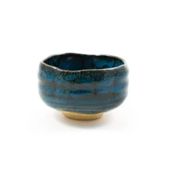 Kiji Stoneware & Ceramics Blue Storm Matcha Bowl, 11.7cm Hot