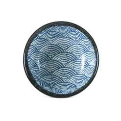 Kiji Stoneware & Ceramics Blue Wave Noodle Bowl, 16.8cm Outlet