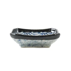 Kiji Stoneware & Ceramics Blue Wave Soy Sauce Dish, 8.8cm Sale