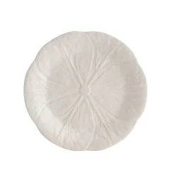 Bordallo Pinheiro White Cabbage Plate, 19cm