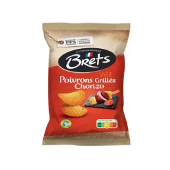 Bret's Crisps Bret's Grilled Pepper Chorizo Crisps, 125g New