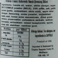 Briannas Ranch Dressing, 355ml Online