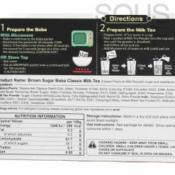 J WAY Brown Sugar Boba Classic Milk Tea Kit, 3 sets Discount