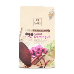 Cacao Barry Origin Saint Domingue 70% Dark Chocolate Chips, 1kg Hot
