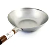 Chinese Tableware Carbon Steel Wok - Flat Base, 33cm dia New