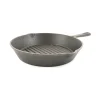 Kitchencraft Cast Iron Grill Pan, 24cm Clearance