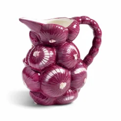 &Klevering Ceramic Red Onion Jug, 1 Litre Discount