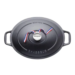 Chasseur Black Cast Iron Oval Dutch Oven, 29cm Best