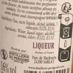 Distillerie du périgord Cherry Rocher Creme de Violette, Violet Liqueur, 500ml Clearance