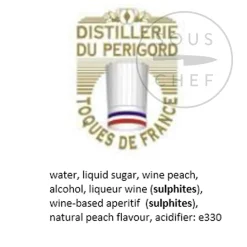 Distillerie du périgord Cherry Rocher Wild Peach Aperitif, 700ml Hot