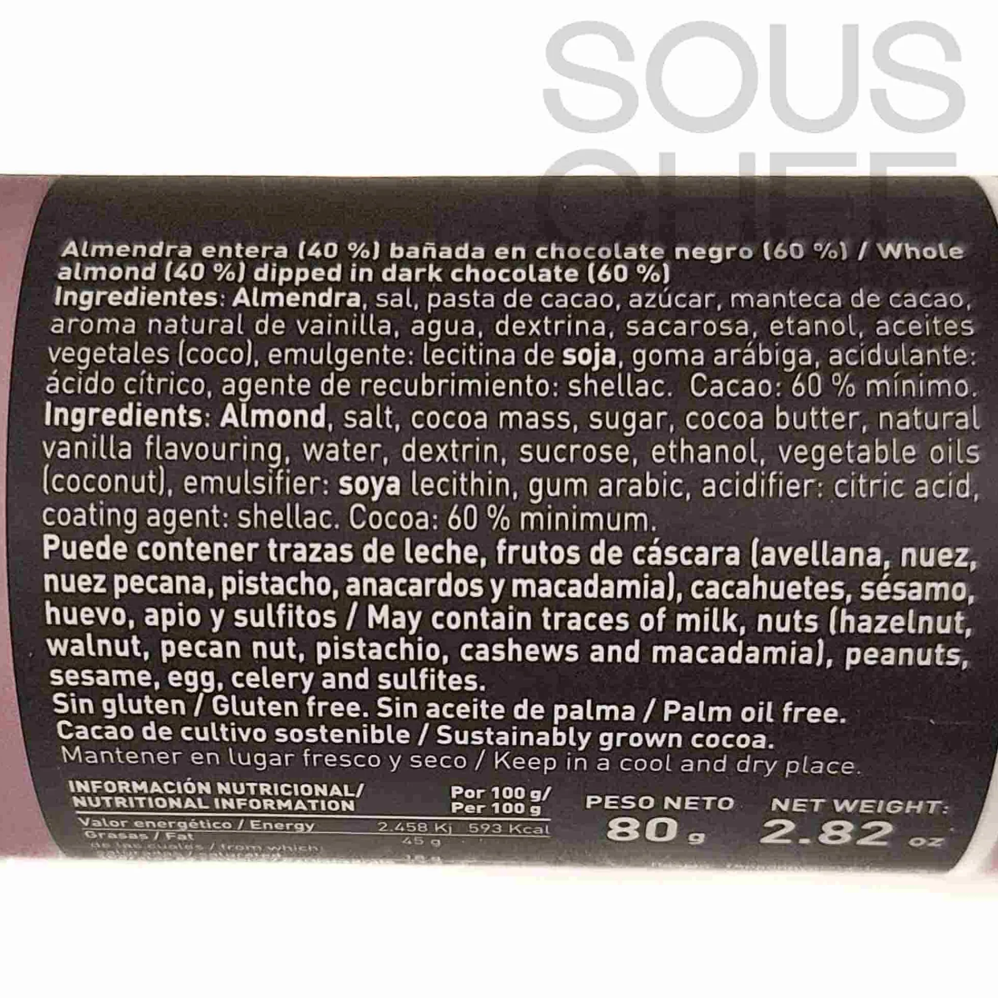 Chocolat Factory Dark Chocolate Covered Toasted Almonds, 80g New