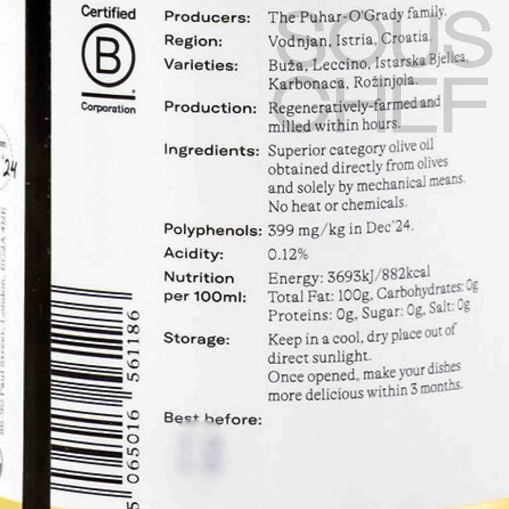 Citizens of Soil Croatian Single Estate Extra Virgin Olive Oil, 500ml Discount