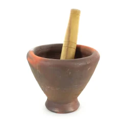 Chinese Cookware Clay Mortar & Pestle - for Som Tum 9" Online