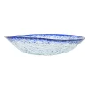 Turkish Tableware Cobalt Blue Rim Glass Serving Bowl, 25cm Outlet