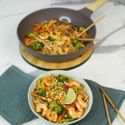 Cookut Lightweight Non-Stick Frying Pan, Taupe, BPA Free Clearance