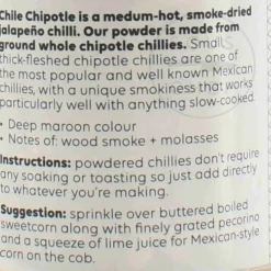 Cool Chile Co Cool Chile Chipotle Chilli Powder, 60g Outlet