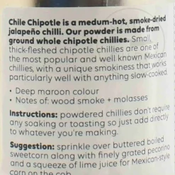 Cool Chile Co Cool Chile Chipotle Chilli Powder, 60g Outlet