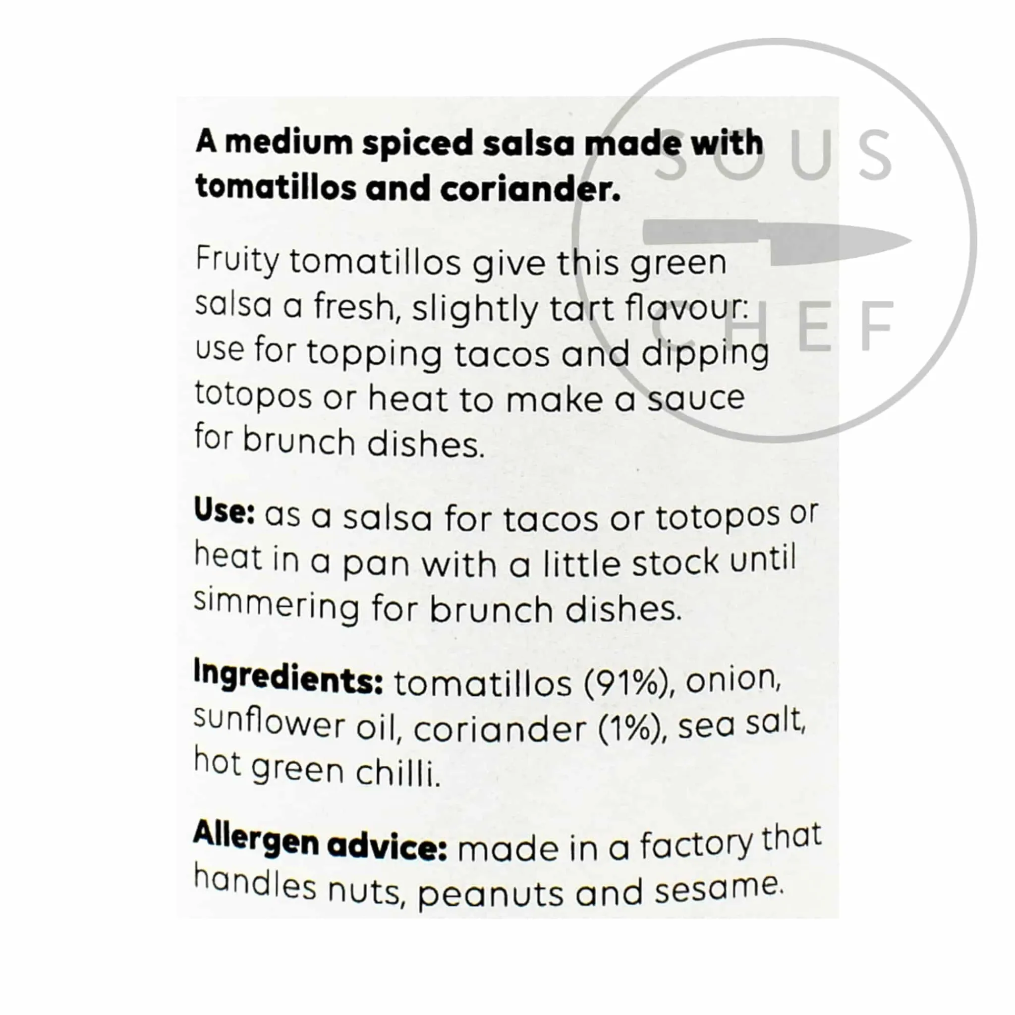 Cool Chile Co Tomatillo Salsa, 260g Online