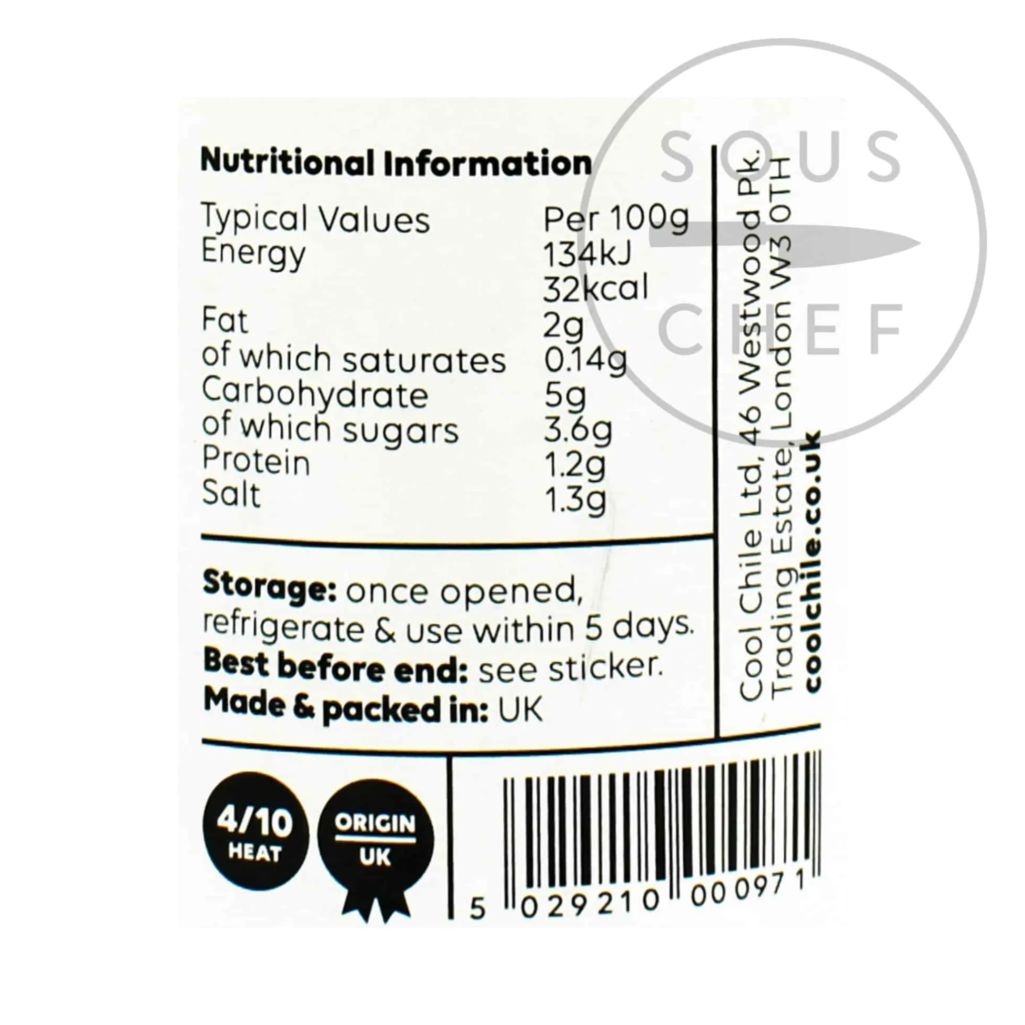 Cool Chile Co Tomatillo Salsa, 260g Online