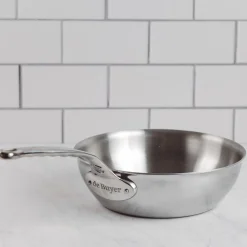 De Buyer Affinity Stainless Steel Curved Saute Pan