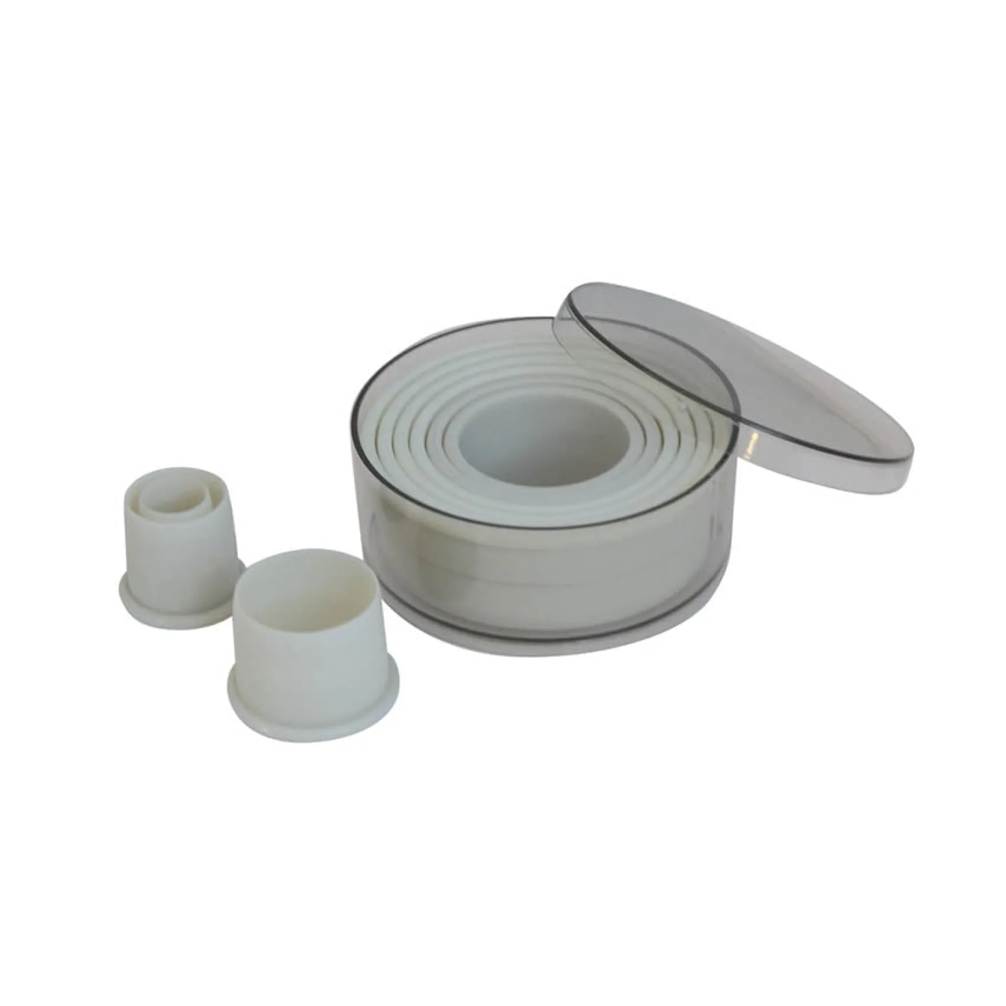 De Buyer Box of 9 Smooth Round Pastry Cutters Best