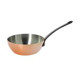 De Buyer Prima Matera Induction-Compatible Copper Saute Pan - Conical Outlet