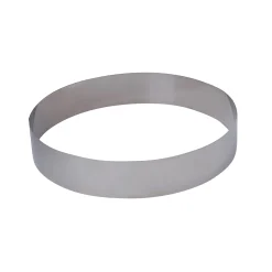 De Buyer Tall Stainless Steel Tart Ring, 24cm