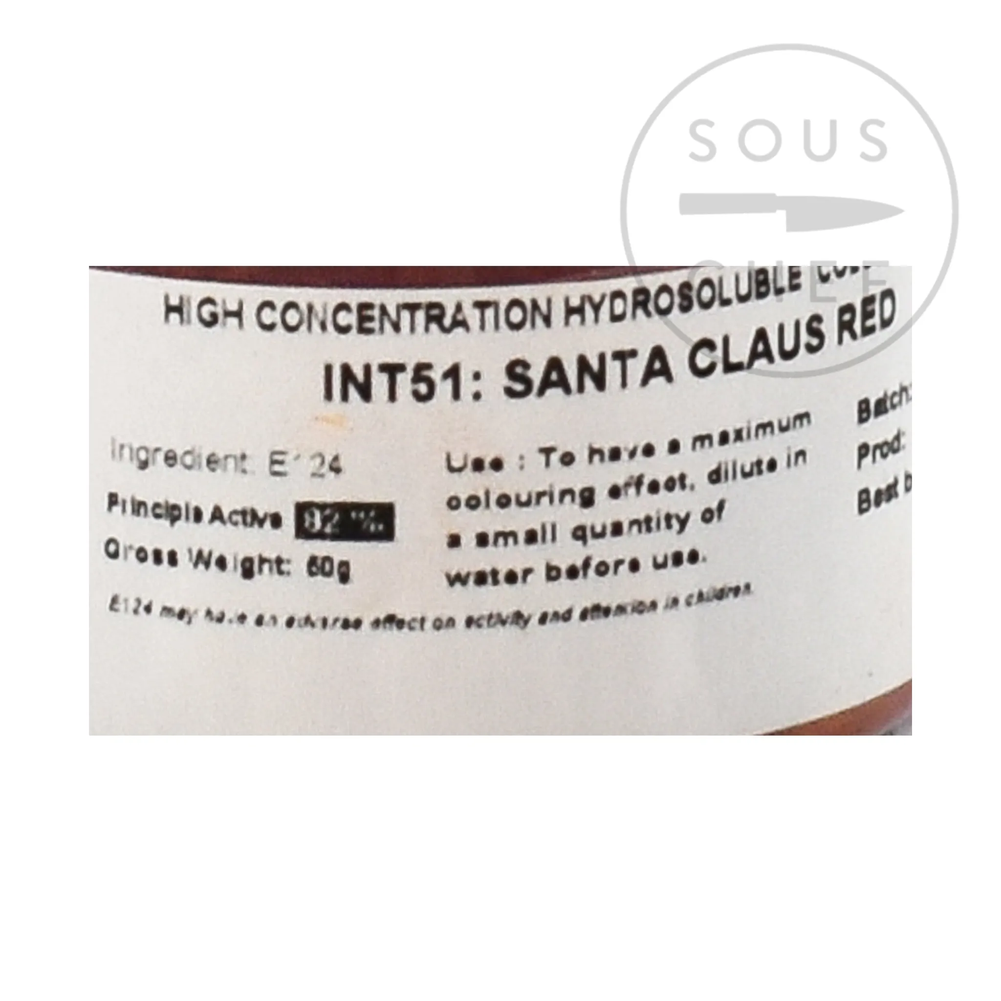Deco Relief Intense Santa Claus Red Food Colour, 50g Sale