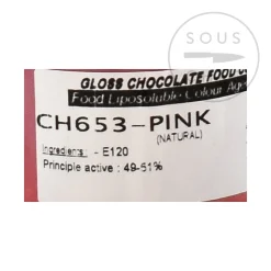 Deco Relief Natural Pink Gloss Food Colour For Chocolate, 20g Hot