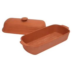 Dexam Terracotta Bread Baker with Lid, 31cm New