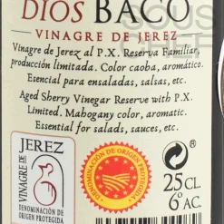 Dios Baco Sherry Vinegar With Pedro Ximenez, 250ml Clearance
